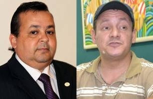 Vereador Paulinho Brother e o jornalista Jos Marcondes: defesa e ataque ao senador Pedro Taques