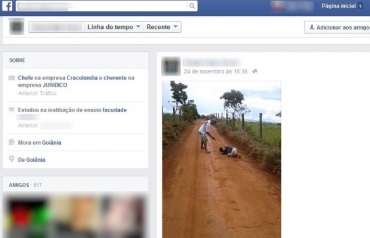 Adolescente posta em rede social foto de execuo em Gois
